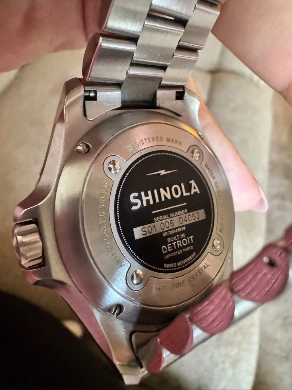 Shinola Lake Superior Monster Men’s Stainless Steel Black Dial Watch